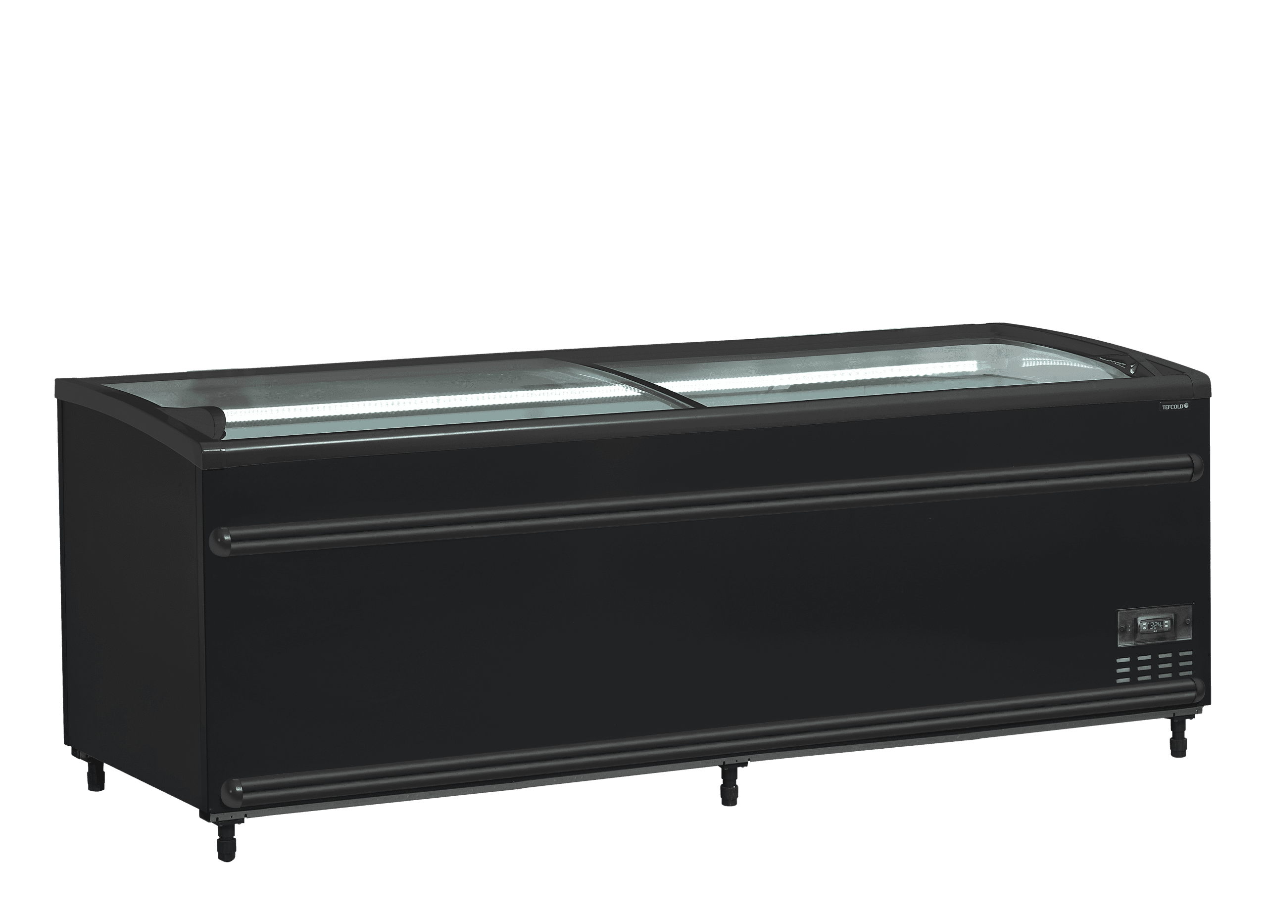 Réfrigérateur / congélateur de supermarché noir - SFI210B-CF VS