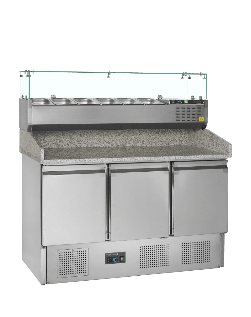 Table à pizza avec module pour garniture - PT1365 + GVC33-140