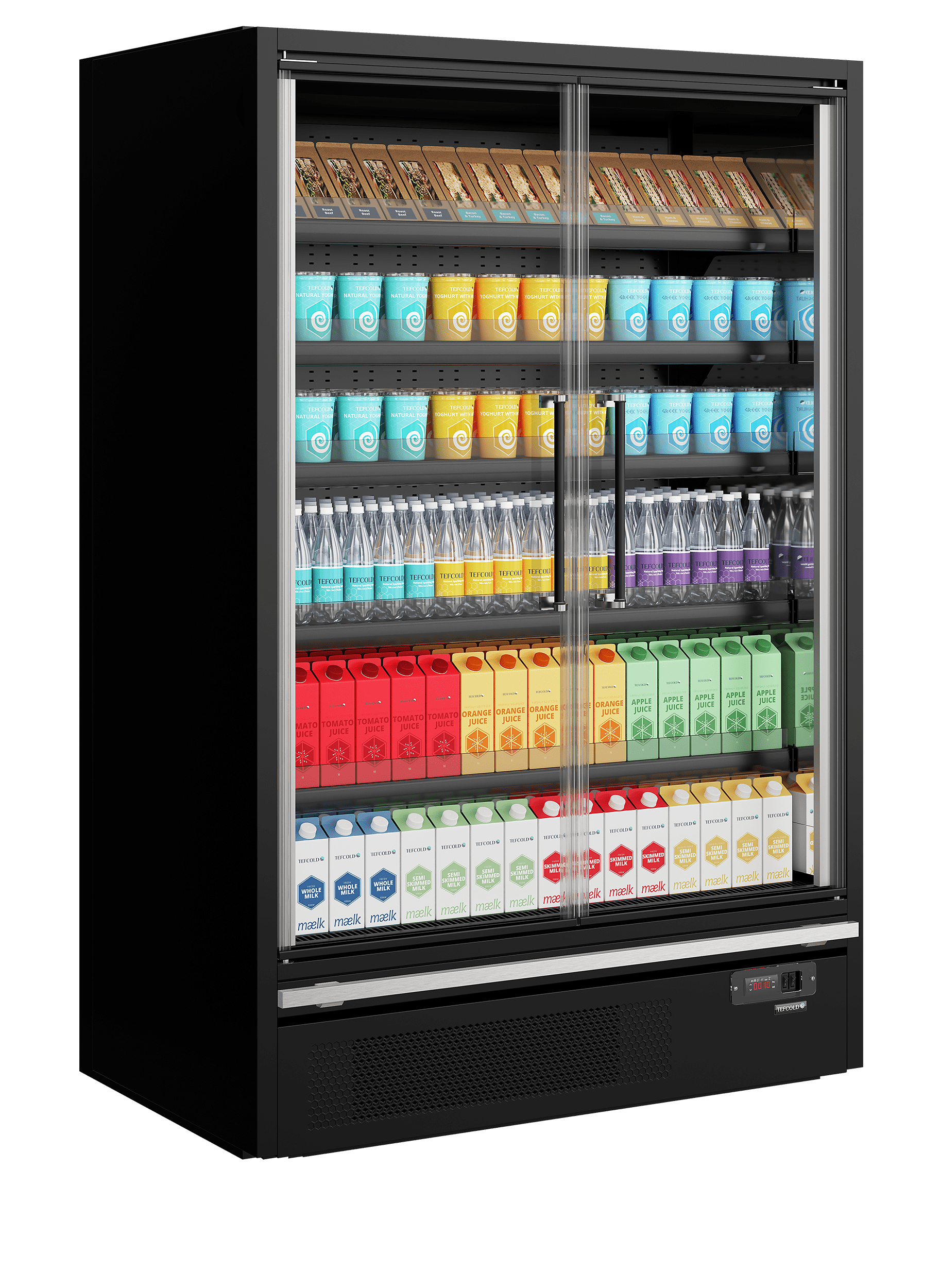 Vitrine réfrigérée pour supermarché - Galaxy+ GP14FGD Black – Image 2