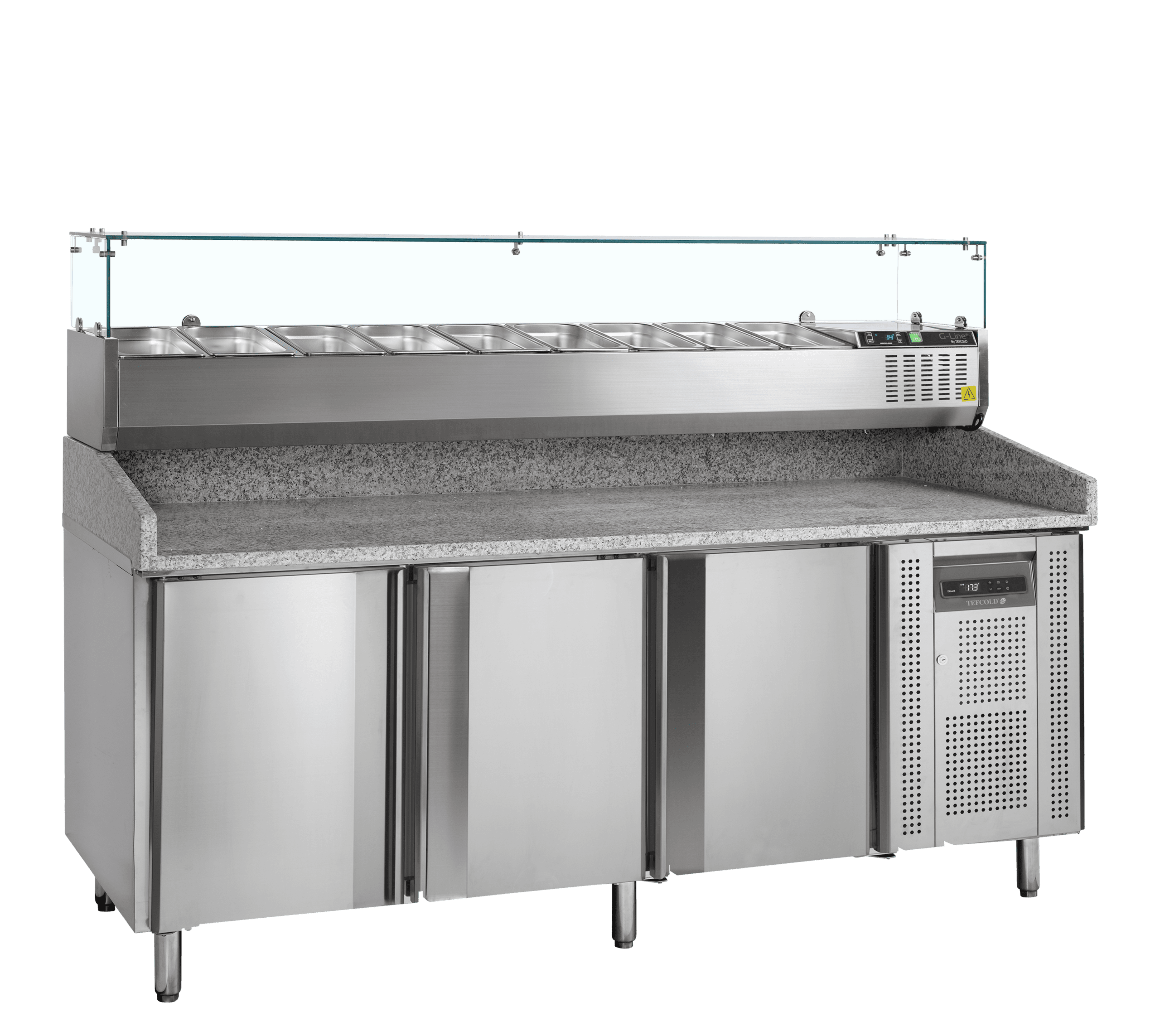 Table à pizza avec module pour garniture - PT1300 + GVC38-200