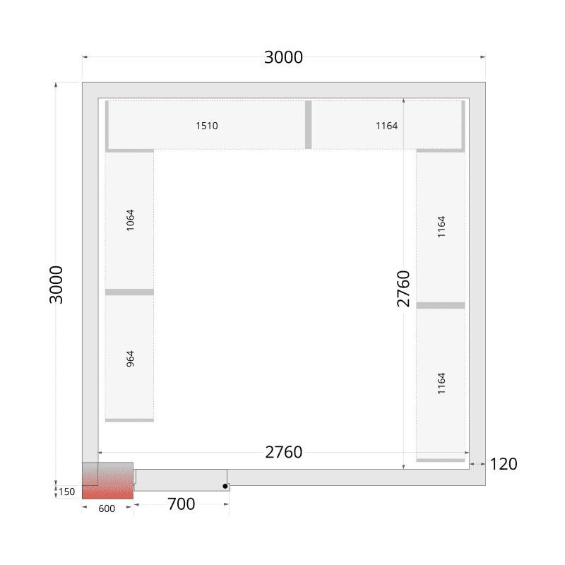 CRNF3030 - Shelf Rack System Kit