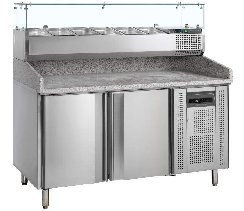 Table à pizza avec module pour garniture - PT1200 + VK38-150