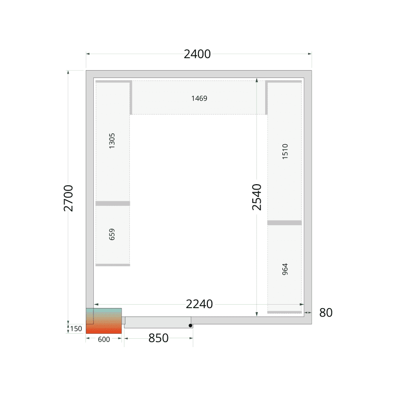 Chambre froide - CRPF2427WD