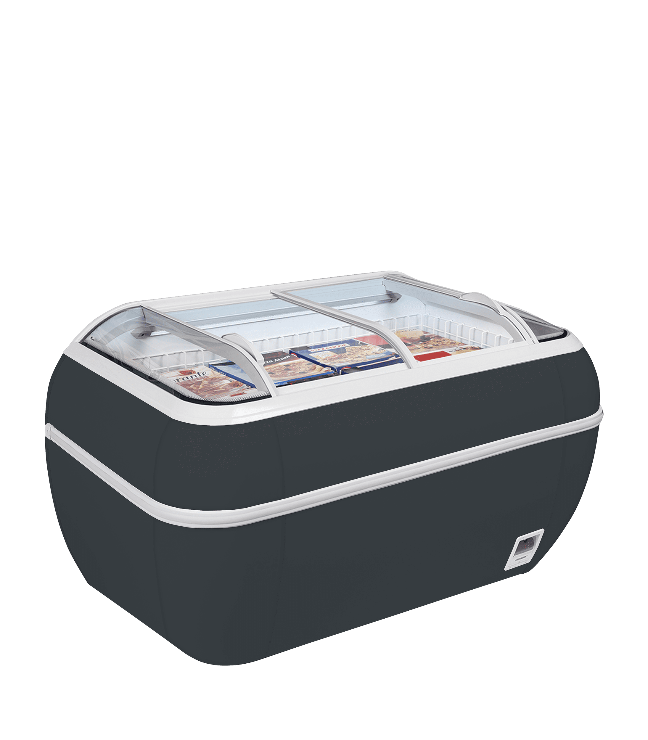 Réfrigérateur / congélateur de supermarché gris - TWIN HEAD A-CF