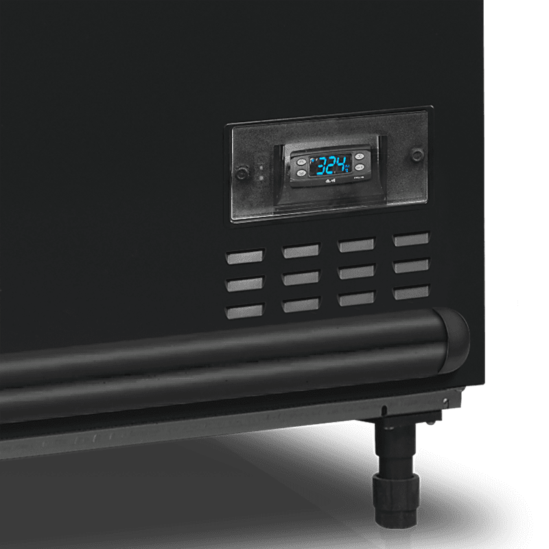 Réfrigérateur / congélateur de supermarché noir - SFI250B-CF VS – Image 2