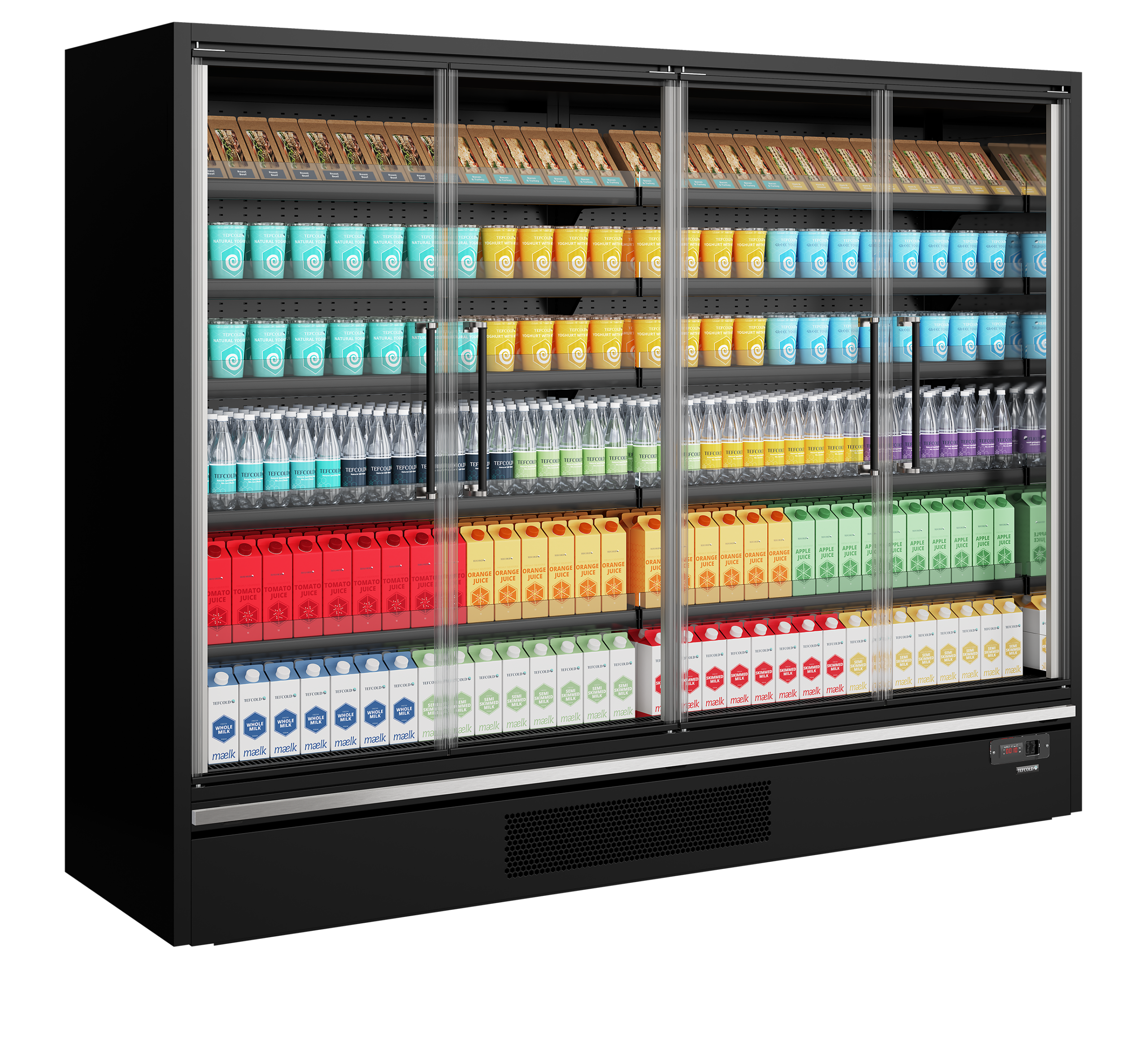Vitrine réfrigérée pour supermarché - Galaxy+ GP26FGD Black – Image 2
