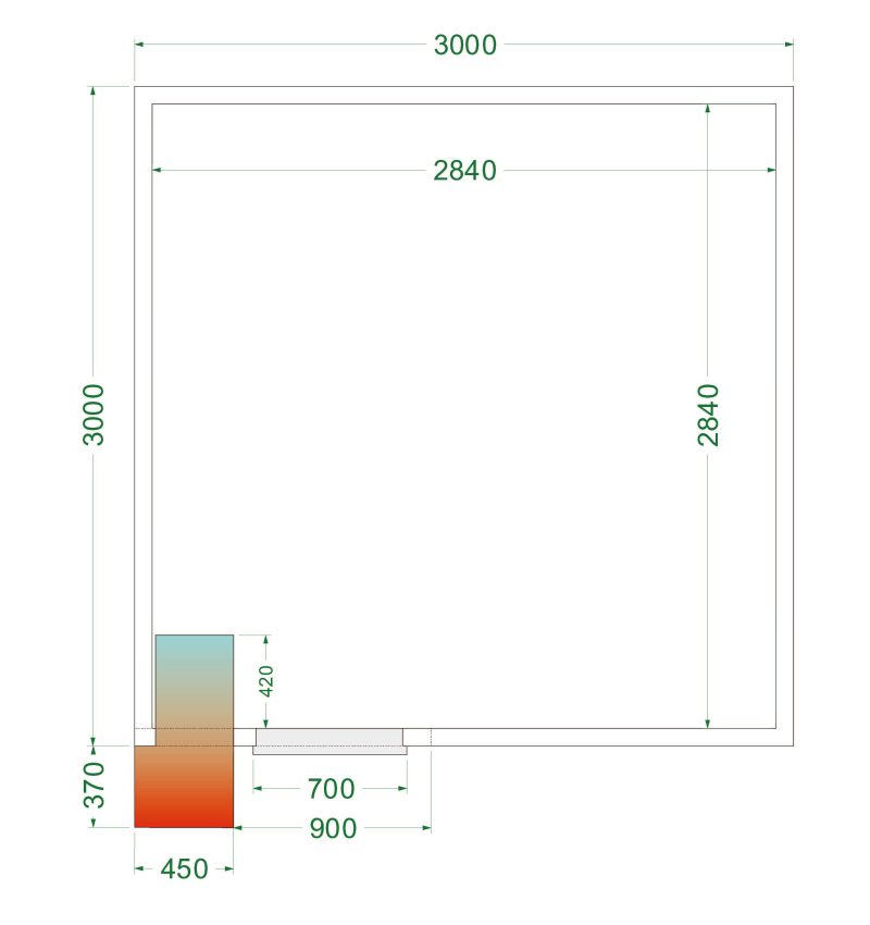 Chambre froide - CRPF3030