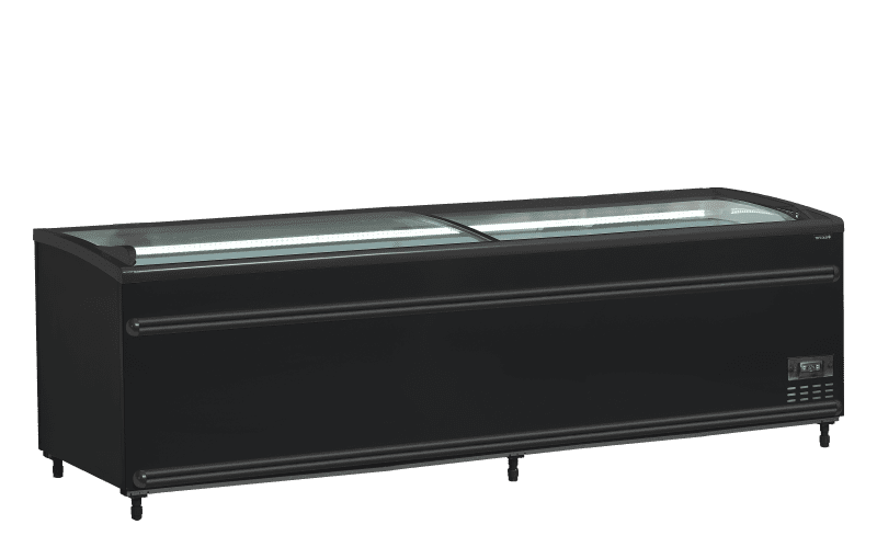 Réfrigérateur / congélateur de supermarché noir - SFI250B-CF VS