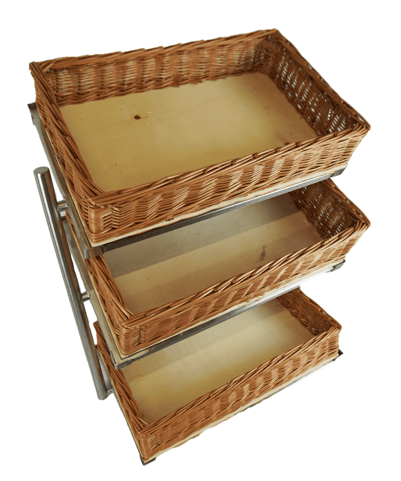 CORBEILLE À PAIN ÉTAGÈRE 3 HAUT MODÈLE LARGE INCL. PANIERS – Image 10