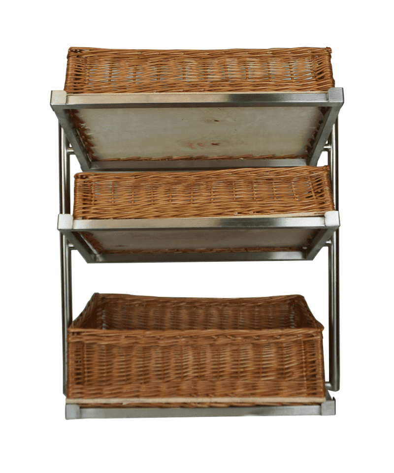 CORBEILLE À PAIN ÉTAGÈRE 3 HAUT MODÈLE LARGE INCL. PANIERS – Image 14