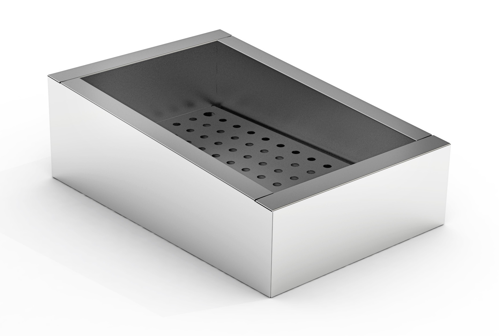 BAC À GLACE PILÉE INCLINÉ 1/1 GN AISI 304 VIDANGE CÔTÉ FONCTIONNEMENT