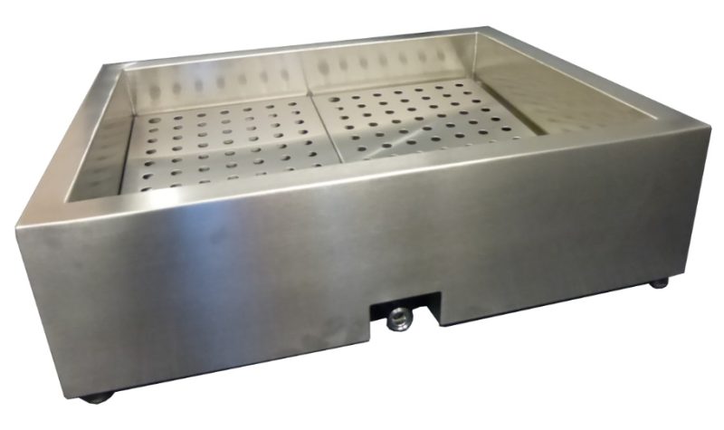 BAC À GLACE PILÉE INCLINÉ 1/1 GN AISI 304 VIDANGE CÔTÉ FONCTIONNEMENT – Image 3