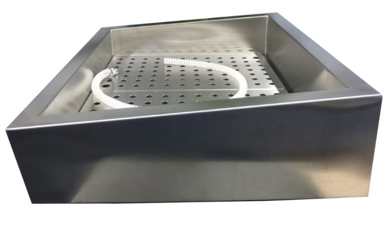 BAC À GLACE PILÉE INCLINÉ 3/1 GN AISI 304 VIDANGE CÔTÉ FONCTIONNEMENT – Image 2