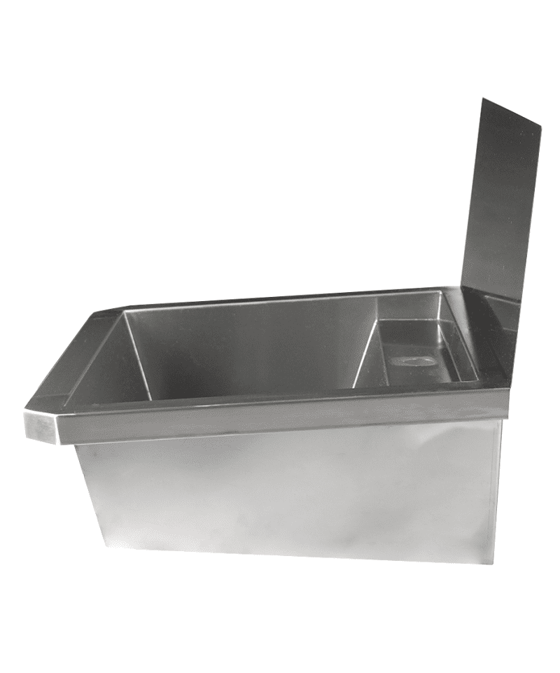 ÉVIER INOX 1 ROBINET 600MM BOUCHON DE VIDANGE ET COUVERCLE ANTI-ÉCLABOUSSURES INCLUS, À L'EXCLUSION DU ROBINET – Image 3