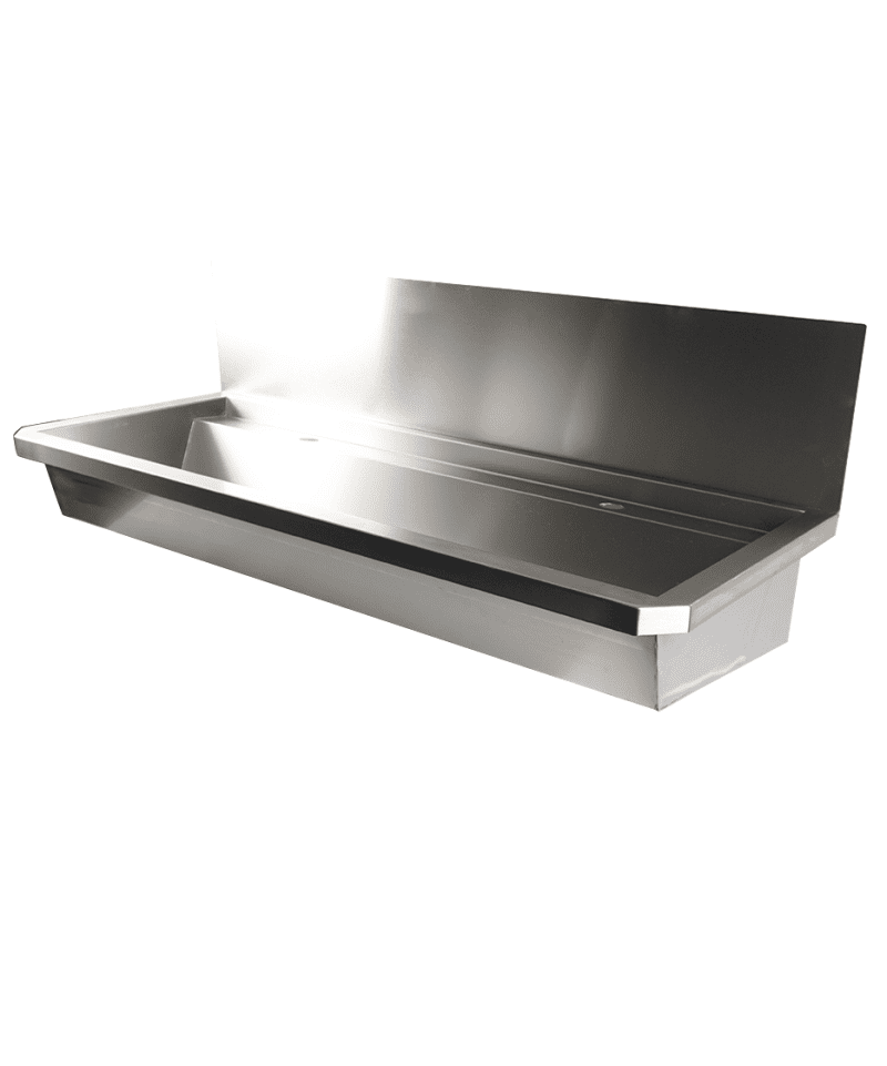 ÉVIER INOX 2 ROBINETS 1200MM BOUCHON DE VIDANGE ET COUVERCLE ANTI-ÉCLABOUSSURES INCLUS, À L'EXCLUSION DU ROBINETS – Image 12