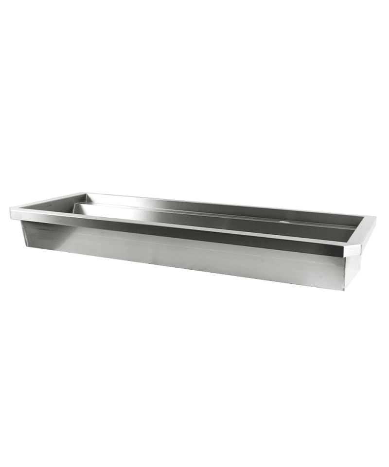 ÉVIER INOX 2 ROBINETS 1200MM BOUCHON DE VIDANGE ET COUVERCLE ANTI-ÉCLABOUSSURES INCLUS, À L'EXCLUSION DU ROBINETS – Image 4