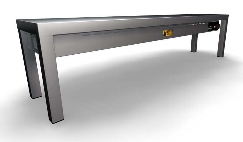 ÉTAGÈRE CHAUFFANTE EN CÉRAMIQUE 1 NIVEAUX 1400 4 HEATERS OF 250W – Image 2