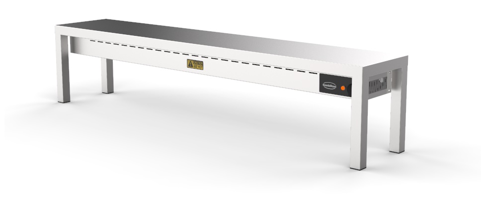 ÉTAGÈRE CHAUFFANTE EN CÉRAMIQUE 1 NIVEAUX 1600 4 HEATERS OF 250W