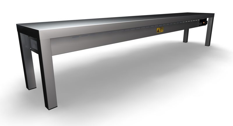 ÉTAGÈRE CHAUFFANTE EN CÉRAMIQUE 1 NIVEAUX 1800 5 HEATERS OF 250W – Image 2
