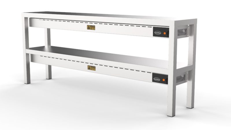 ÉTAGÈRE CHAUFFANTE EN CÉRAMIQUE 2 NIVEAUX 1800 10 HEATERS OF 250W
