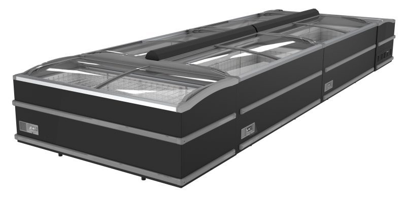 CONGÉLATEUR BAHUT POUR SUPERMARCHÉ NOIR 2125 DÉGIVRAGE MANUEL – Image 2