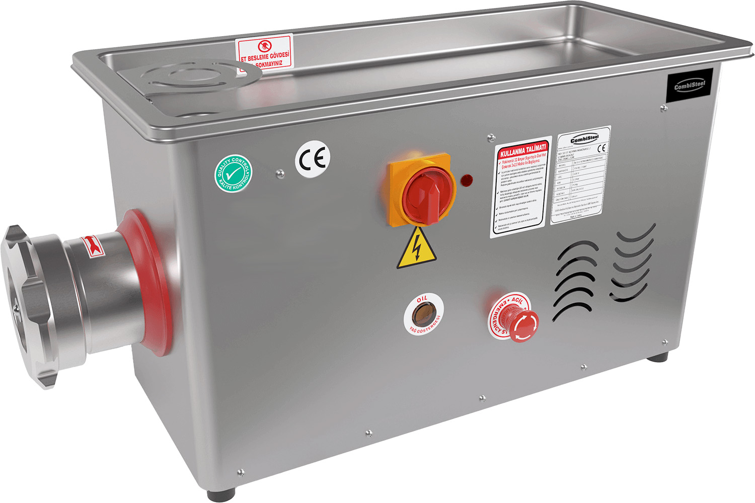 HACHOIR 32 - 750KG/H 400V - AVEC TÊTE FIXE