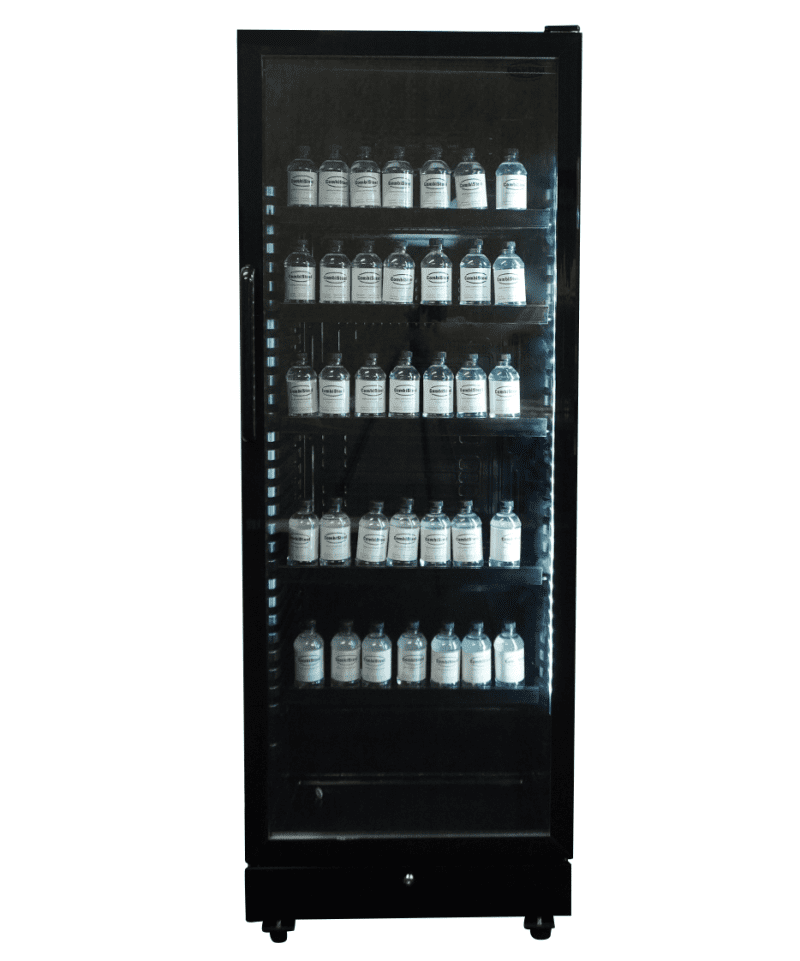 RÉFRIGÉRATEUR 1 PORTE EN VERRE NOIR SVE-450 BL – Image 5