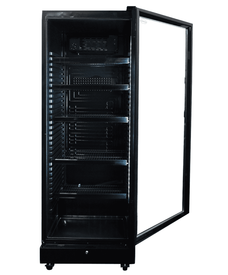 RÉFRIGÉRATEUR 1 PORTE EN VERRE NOIR SVE-450 BL – Image 6