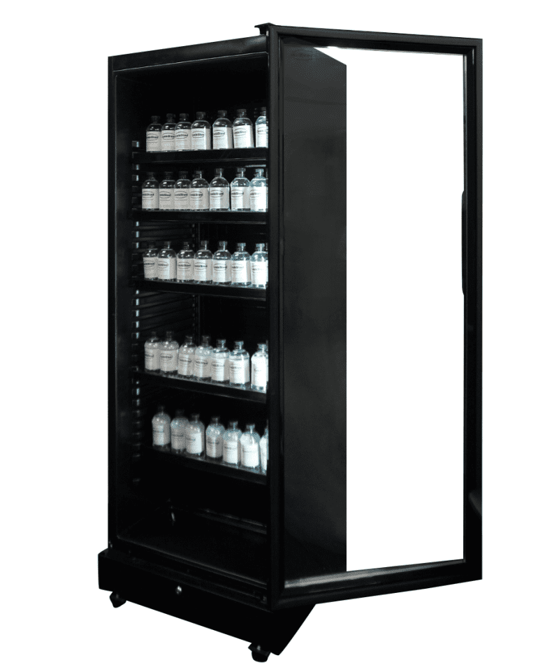 RÉFRIGÉRATEUR 1 PORTE EN VERRE NOIR SVE-450 BL – Image 2