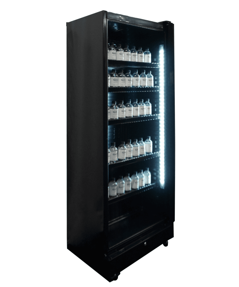 RÉFRIGÉRATEUR 1 PORTE EN VERRE NOIR SVE-450 BL – Image 4