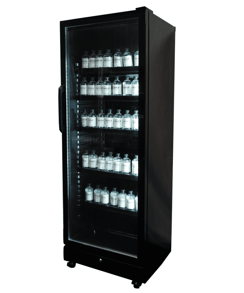 RÉFRIGÉRATEUR 1 PORTE EN VERRE NOIR SVE-450 BL – Image 3