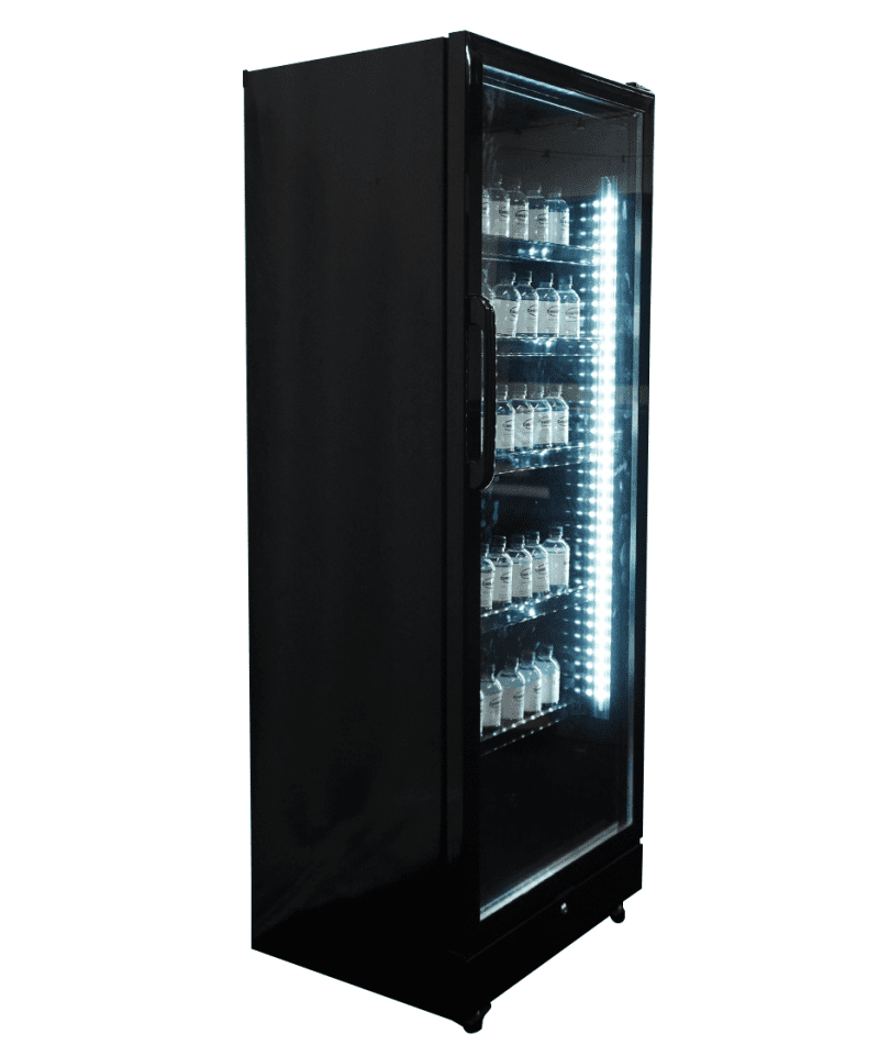 RÉFRIGÉRATEUR 1 PORTE EN VERRE NOIR SVE-450 BL – Image 8