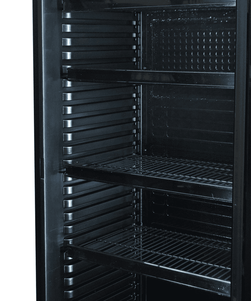 RÉFRIGÉRATEUR 1 PORTE EN VERRE NOIR AVEC CANOPY SVE-450 BLC – Image 11