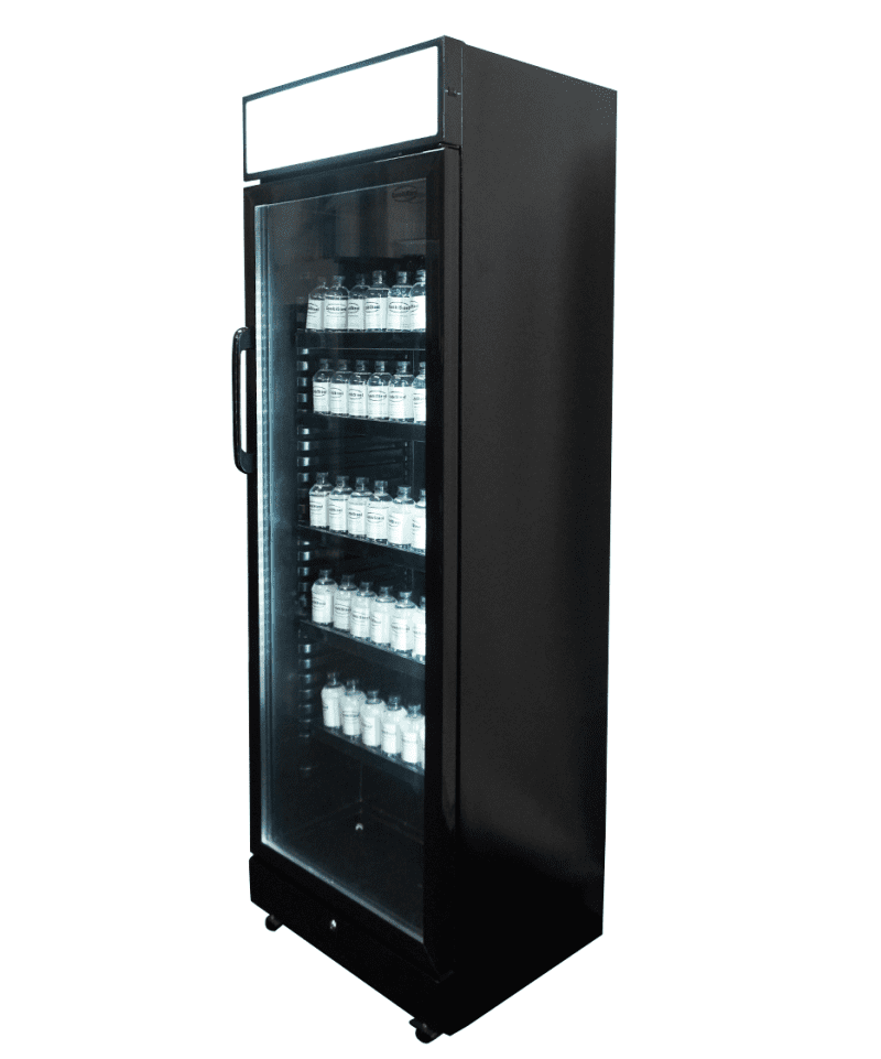 RÉFRIGÉRATEUR 1 PORTE EN VERRE NOIR AVEC CANOPY SVE-450 BLC – Image 3