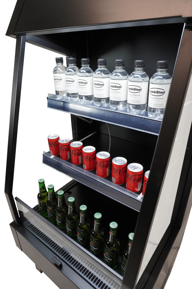 RÉFRIGÉRATEUR NOIR POUR ACHATS IMPULSIFS 165L – Image 2