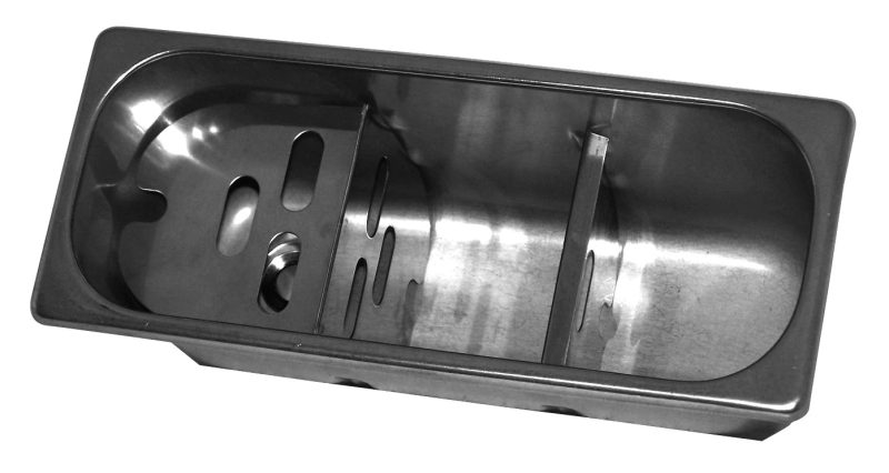 CUILLÈRE À GLACE ÉVIER 270X110X120 AVEC TROU D'ÉVACUATION, RACCORDEMENT À L'EAU ET TUYAU D'ÉVACUATION
