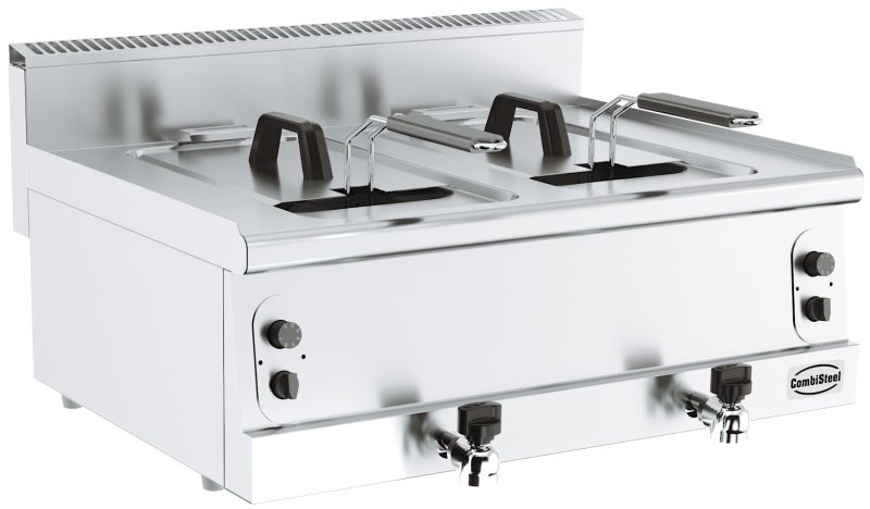 BASE 600 FRITEUSE A GAZ. 2X8L **ATTENTION, LARGEUR 800MM**