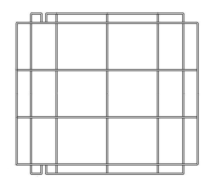 GRILLE DE SUPPORT EN ACIER INOX