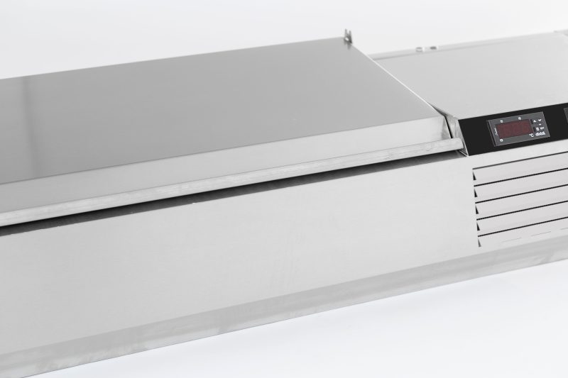 PUITS RÉFRIGÉRÉE COUVERCLE EN ACIER INOX 1/3GN x 5 – Image 3