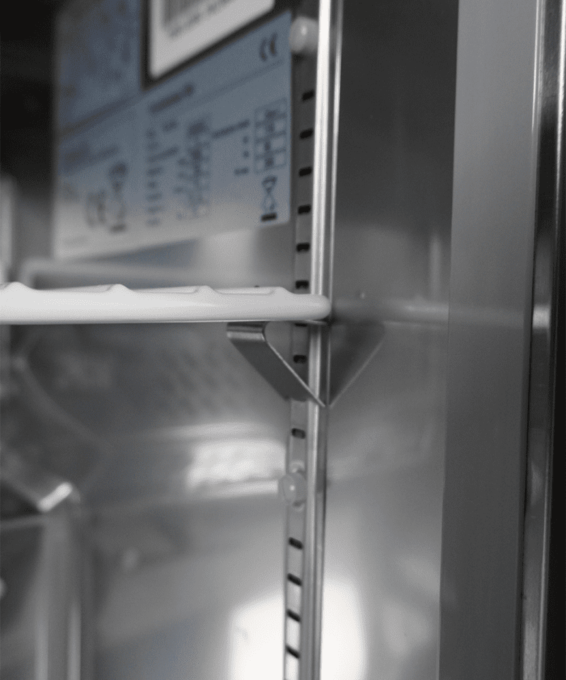 RÉFRIGÉRATEUR/CONGÉLATEUR EN ACIER INOX COMMUTABLE 1 PORTE – Image 10