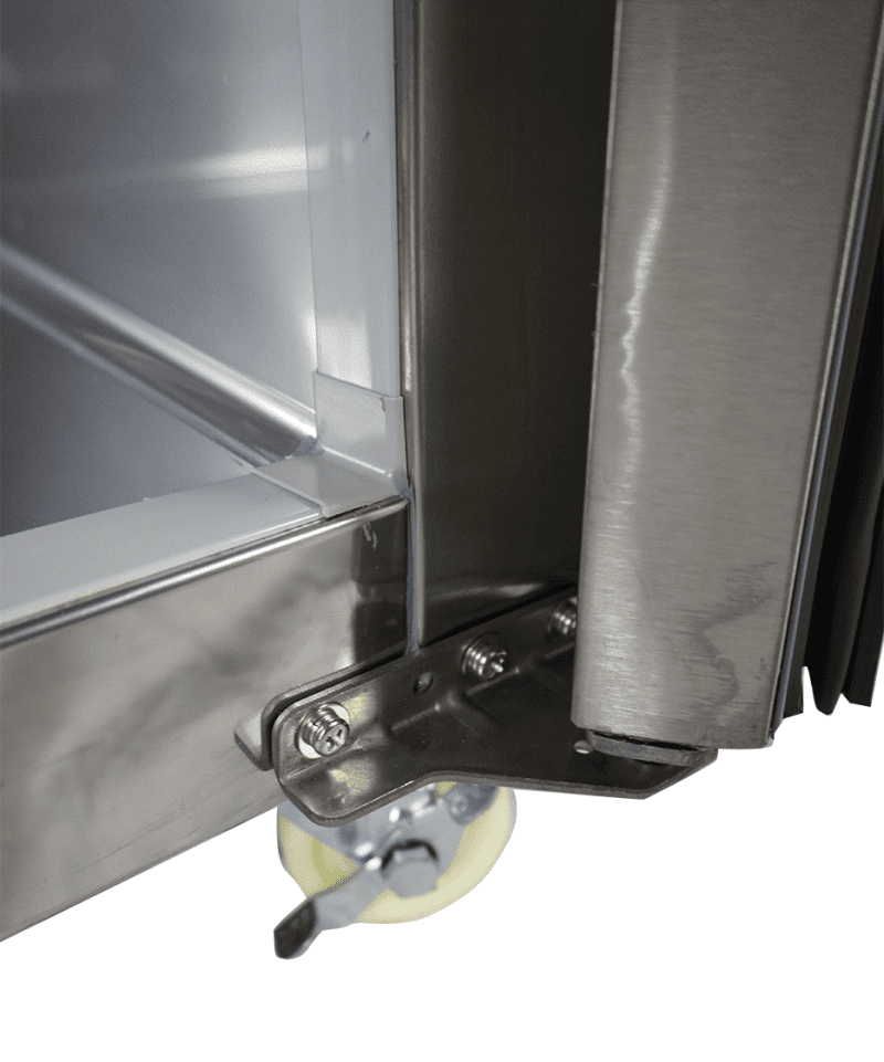 RÉFRIGÉRATEUR/CONGÉLATEUR EN ACIER INOX COMMUTABLE 1 PORTE – Image 11