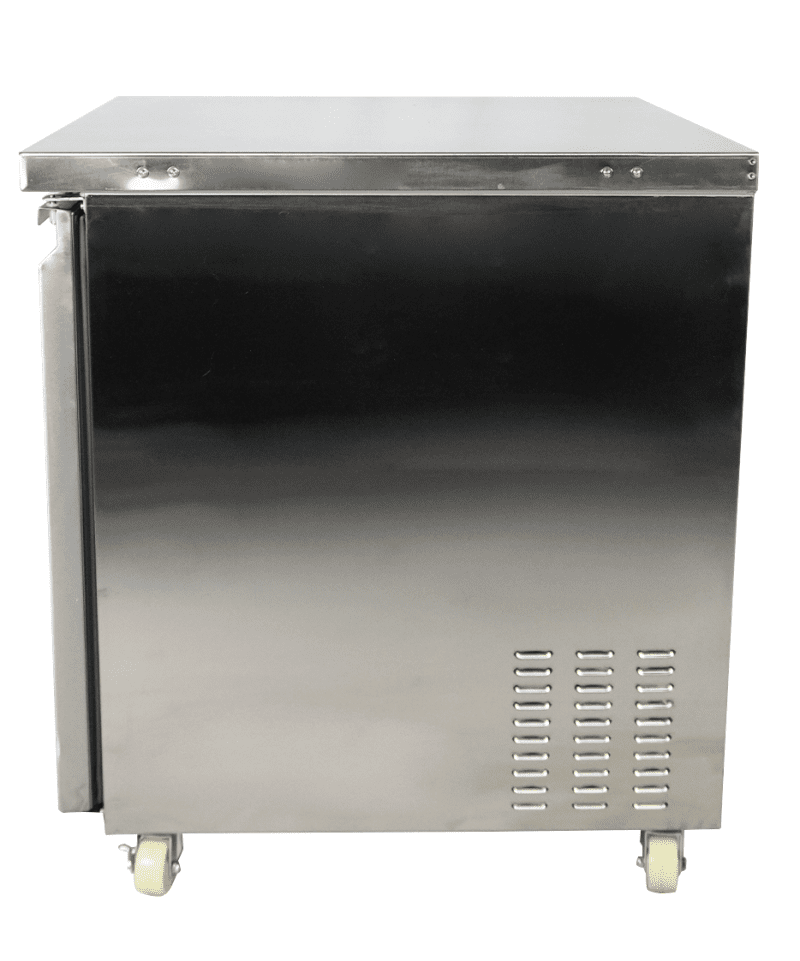RÉFRIGÉRATEUR/CONGÉLATEUR EN ACIER INOX COMMUTABLE 1 PORTE – Image 4