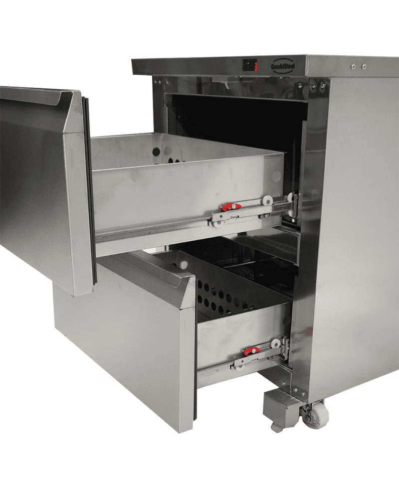 RÉFRIGÉRATEUR/CONGÉLATEUR EN ACIER INOX COMMUTABLE 2 TIROIR – Image 18