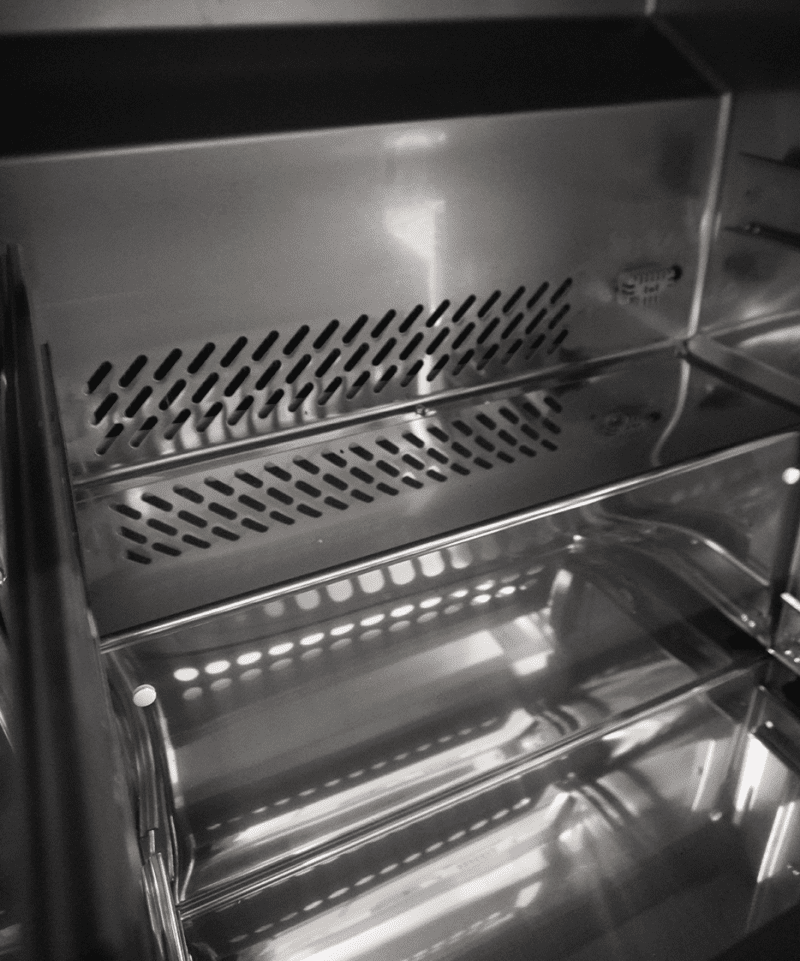 RÉFRIGÉRATEUR/CONGÉLATEUR EN ACIER INOX COMMUTABLE 2 TIROIR – Image 19