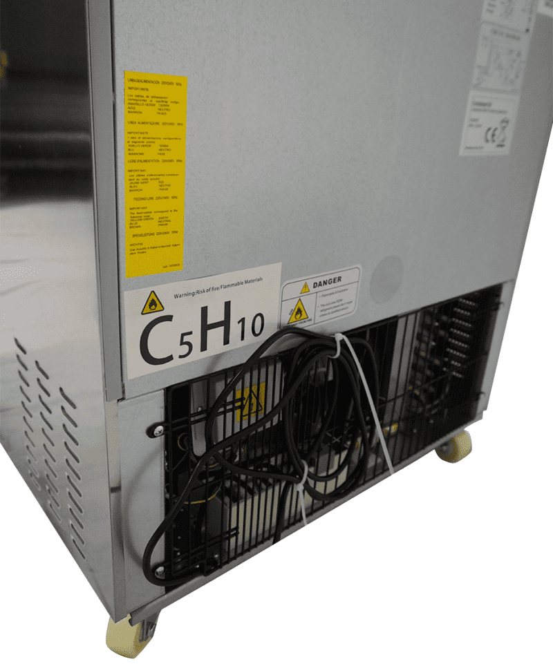 RÉFRIGÉRATEUR/CONGÉLATEUR EN ACIER INOX COMMUTABLE 2 TIROIR – Image 20