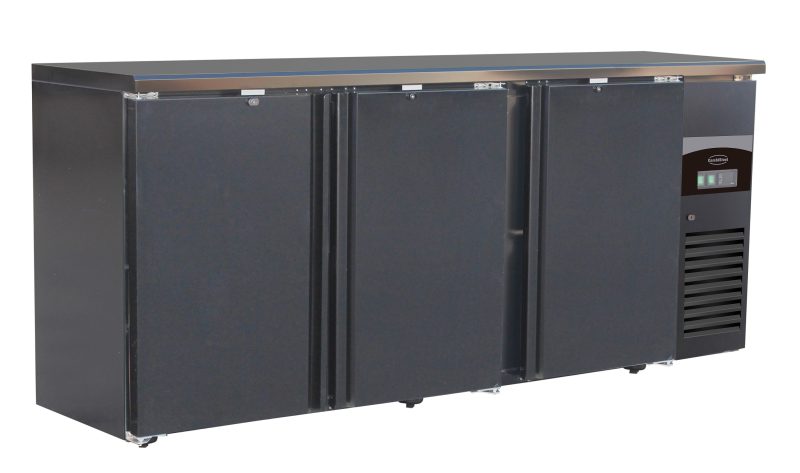 ARRIÈRE BAR RÉFRIGÉRÉE NOIR 3 PORTES