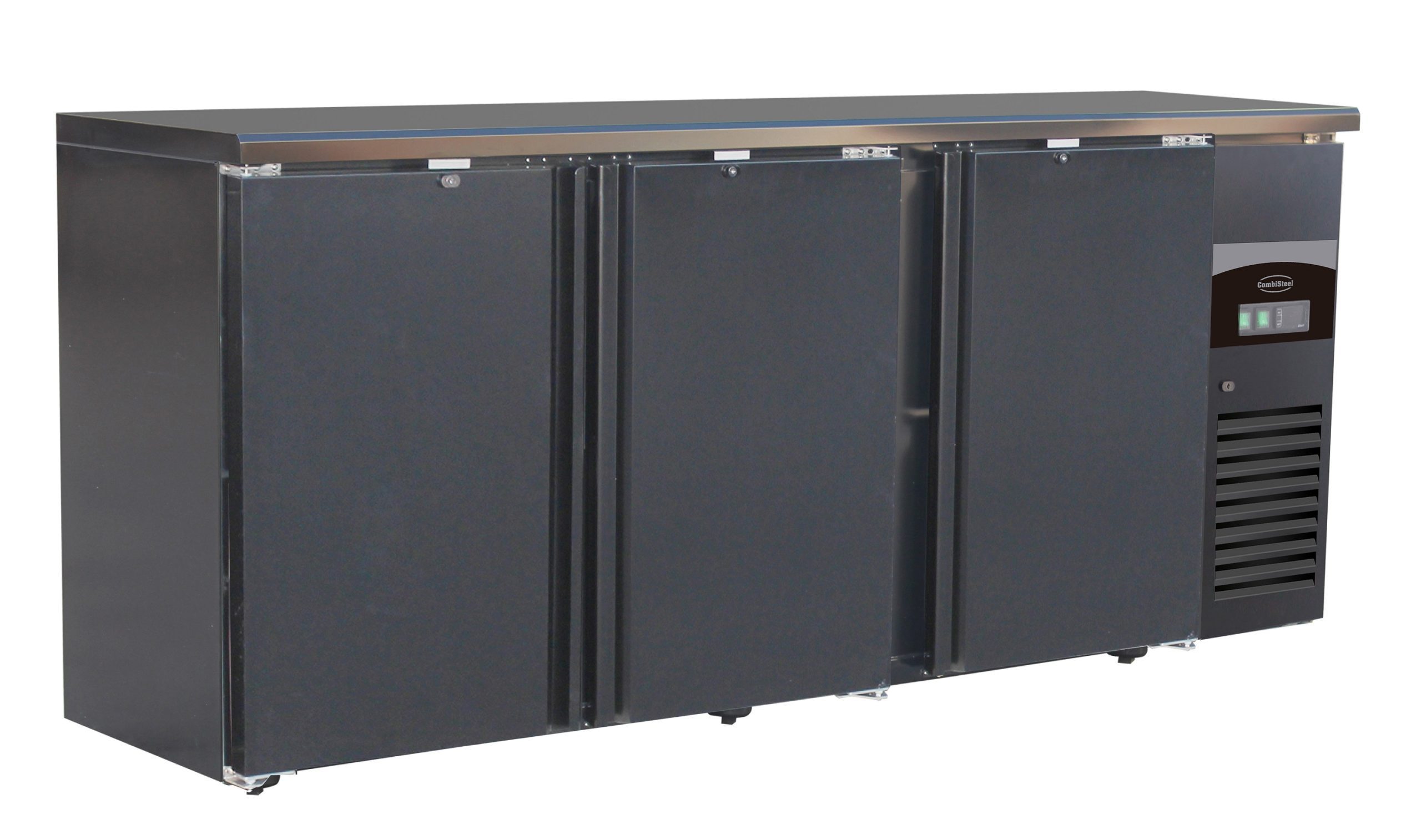 ARRIÈRE BAR RÉFRIGÉRÉE NOIR 3 PORTES