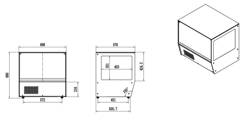 VITRINE RÉFRIGÉRÉE 125L – Image 2