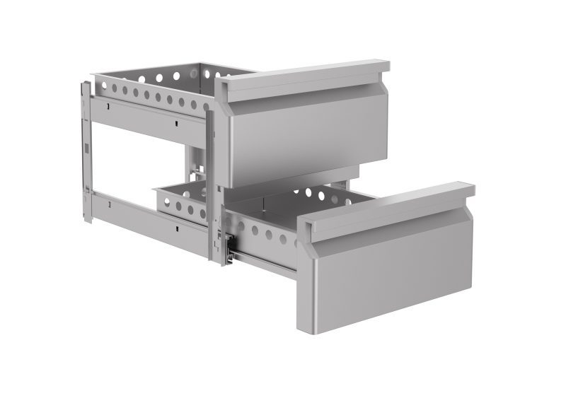 BLOC DE 2-TIROIRS POUR 7450.0755-0760-0765 Combisteel donne pas de garantie sur le montage du kit tiroirs – Image 2