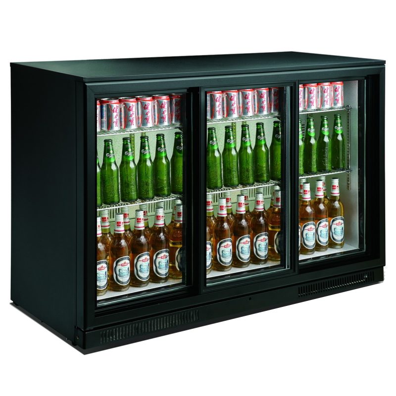 ARRIÈRE BAR RÉFRIGÉRÉE NOIR 3 PORTES COULISST – Image 2